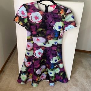 Purple Floral Betsey Johnson Dress